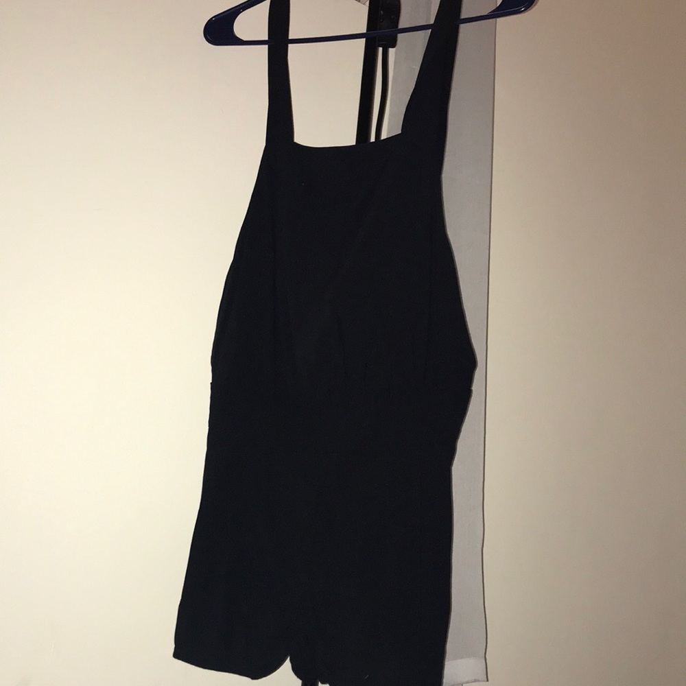Black mini romper